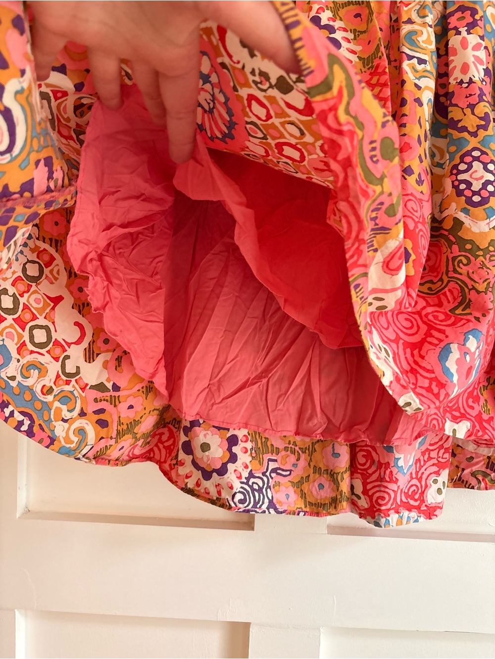 J. Crew Coral Multi Floral Print Mini Skirt 2 - Picture 6 of 7
